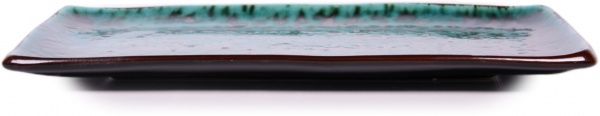 Тарілка прямокутна 16x26 см Тіффані Бірюза Manna Ceramics
