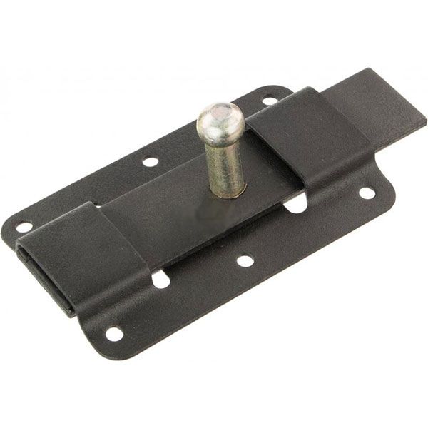 Засувка накладна полімерна Харків РМ163 чорний 65 мм