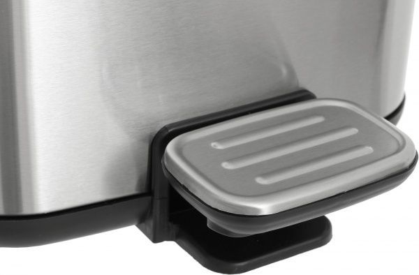 Ведро с педалью JAVA JH-8855TFK-9L-crome