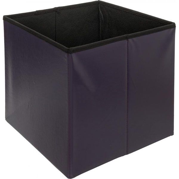 Ящик-пуф складной 380x380x380 мм фиолетовый