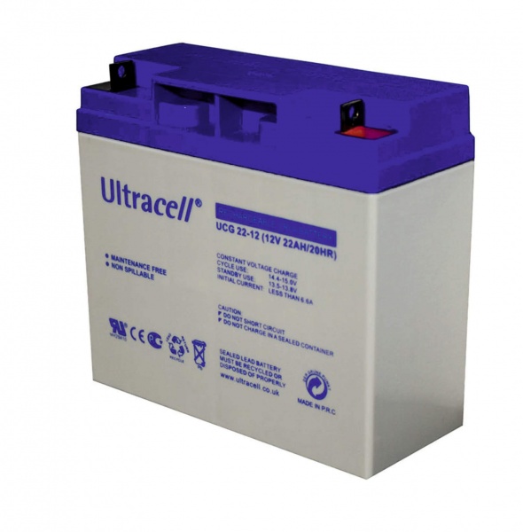 Батарея аккумуляторная Ultracell UCG22-12, 12В, 22Ач 