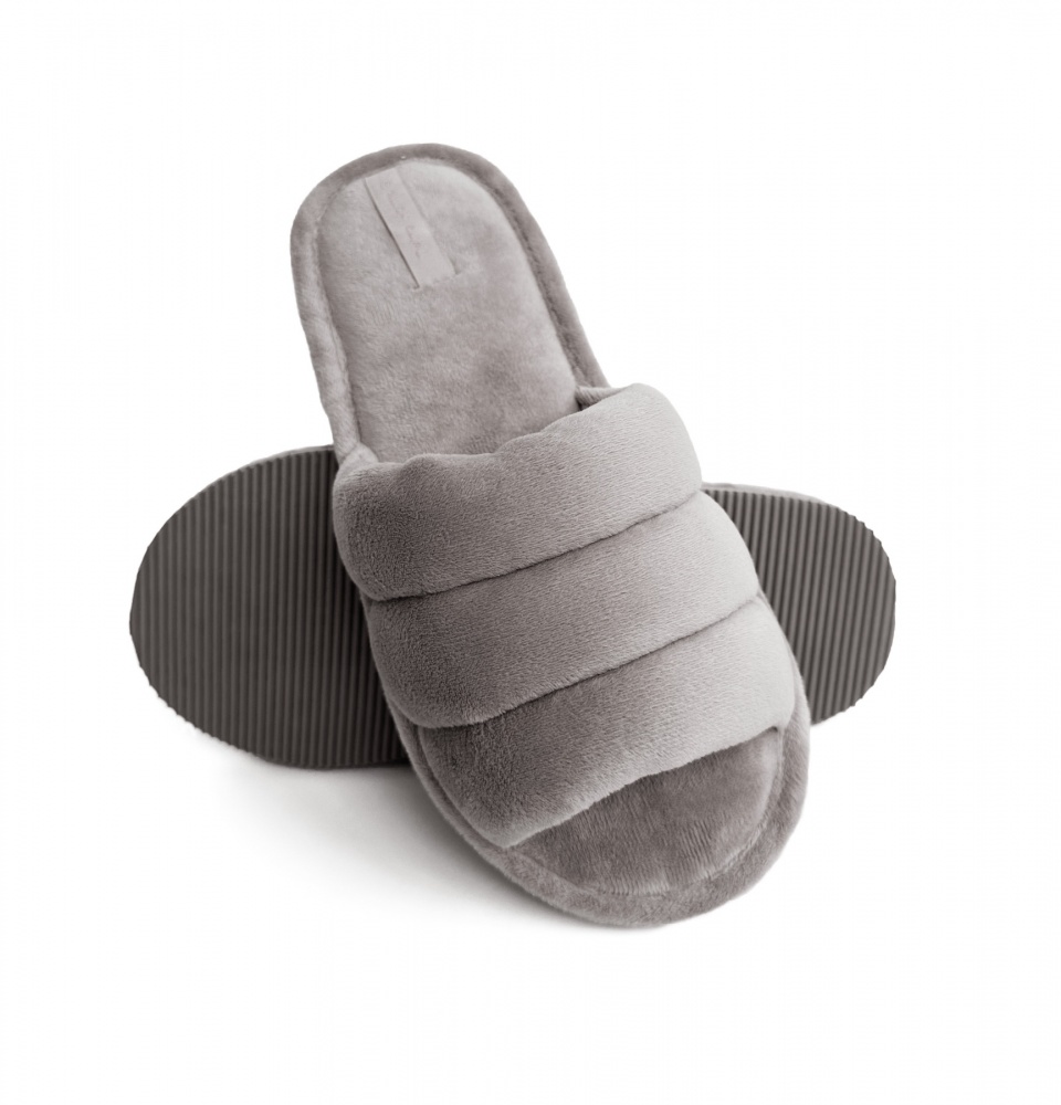 Капці домашні Twins плюшеві HS-VL р.36/37 сірий