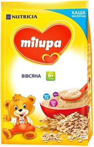 Каша молочна Milupa від 6 місяців вівсяна 5900852931147 210 г 