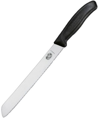 Ніж кухонний SwissClassic Bread and Pastry 21 см Чорний 6.8633.21B Victorinox