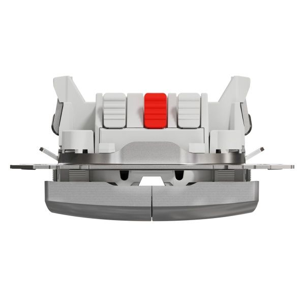 Переключатель проходной двухклавишный Schneider Electric Sedna Design без подсветки 10 А 250В алюминий SDD113108