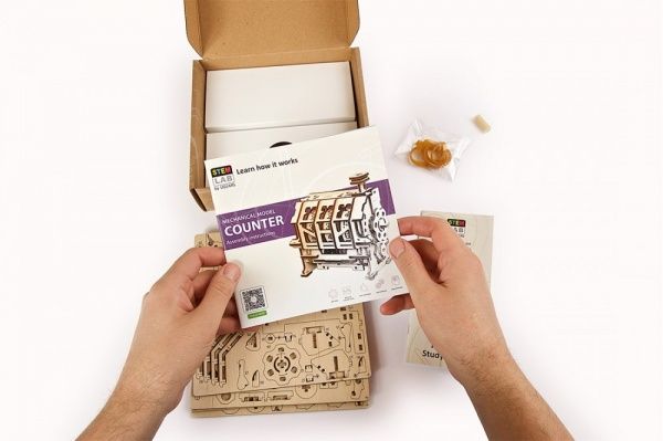 Деревянный 3D-конструктор UGEARS Счетчик