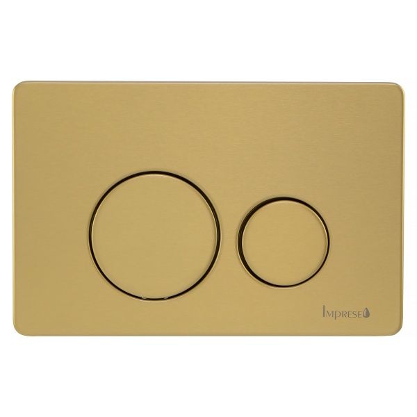 Панель смыва Imprese i7111SG из нержавеющей стали, золото сатин