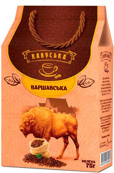 Кофе молотый Кавуська Варшавский 75 г (4820202060062)