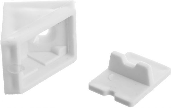 Кутник монтажний 01 одинарний білий 10 шт