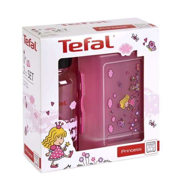 Ланч-бокс + пляшечка 400 мл Принцеса K3169114 Tefal