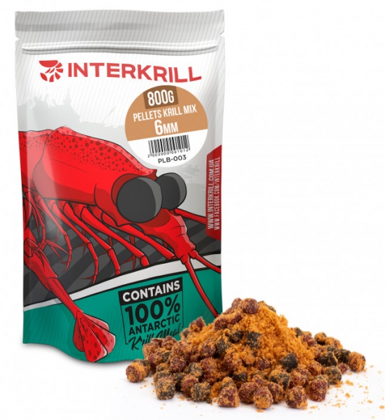 Пеллетс INTERKRILL 800 г криль KRILL MIX 6mm