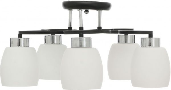 Люстра потолочная Globo Pessoa IV 5xE27 черный 69018-5 