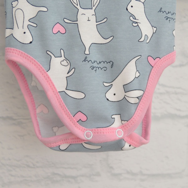 Боди детское для девочки Blanka Зайчик р.92 серый 110125 