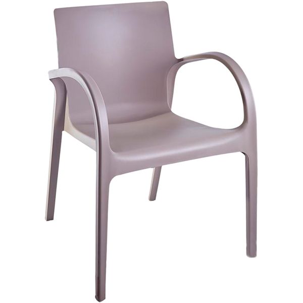 Стул обеденный с подлокотниками Гектор new какао серый/какао