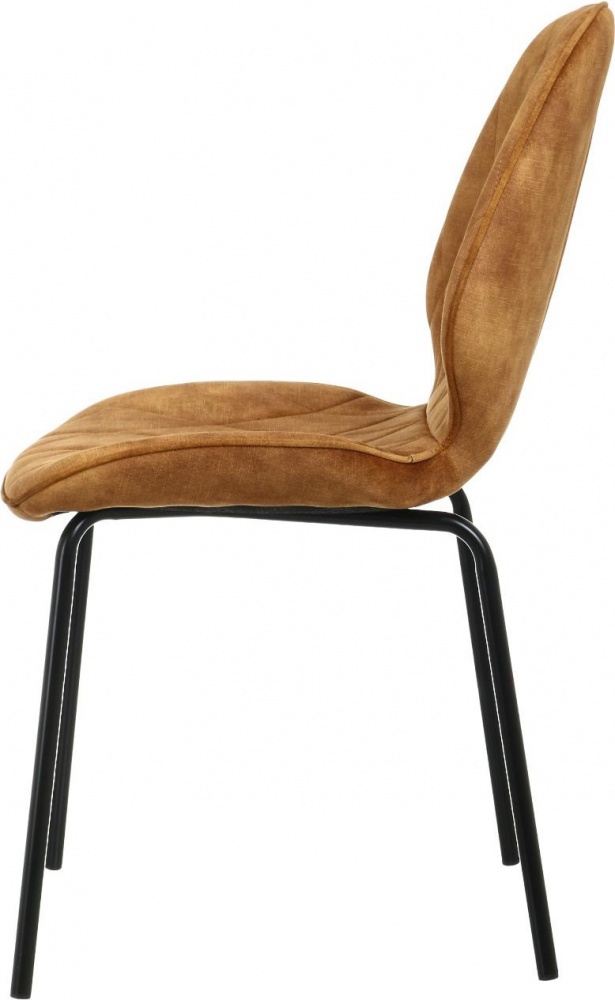 Стул Layne 45х55х82 см бархат UF912-02B терракотовый / черный