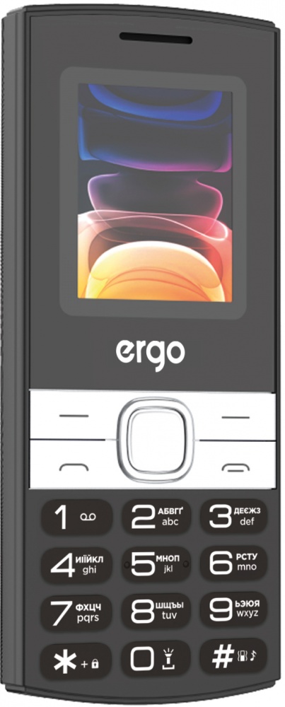 Мобильный телефон Ergo B185 Dual Sim black B185 black