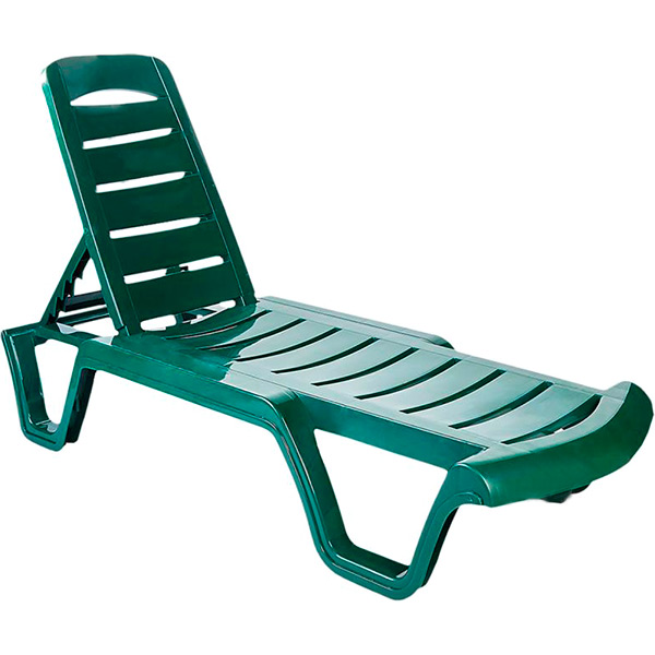 Шезлонг Алеана Бриз зелений 63x192 см 
