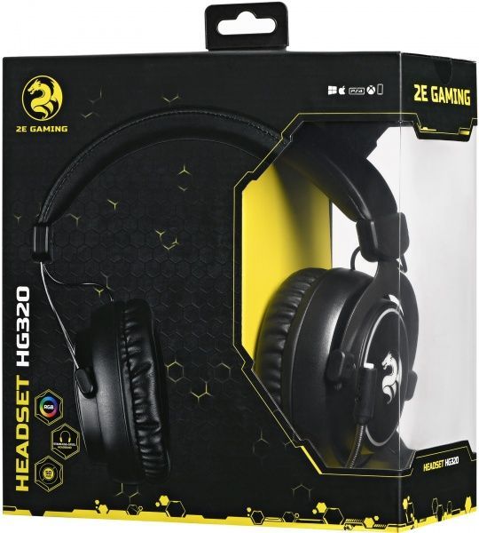 Гарнитура 2E Gaming RGB 2E-HG320B black 