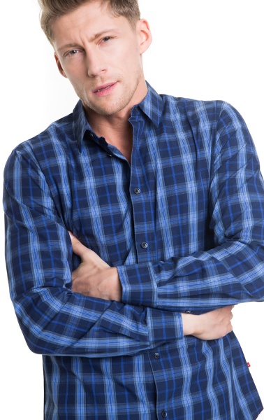 Сорочка BigStar AMIET 141559440 р. S темно-синій