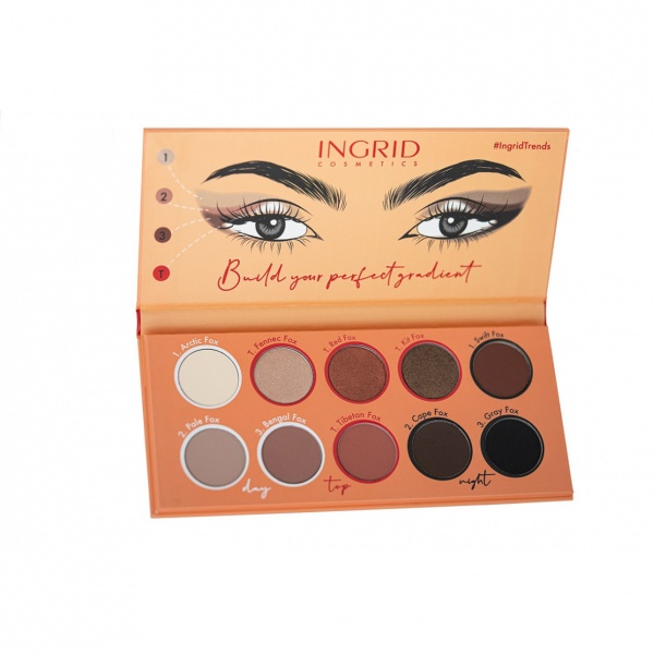 Тіні для повік Ingrid Cosmetics Vegan палітра Foxy Eyes