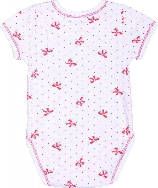 Боди для девочки Фламинго 48 159-127 р.68 белый с рисунком 