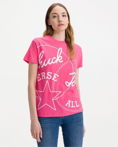 Футболка Converse Exploded Chuck Patch Tee 10021642-A04 р. XS рожевий