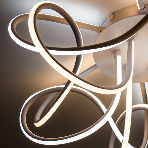 Люстра светодиодная Luminaria R600 80 Вт белый матовый LIANA MUSE 80W WHITE 