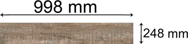 Плитка Dom Ceramiche Barnwood Brown 24,8х99,8 