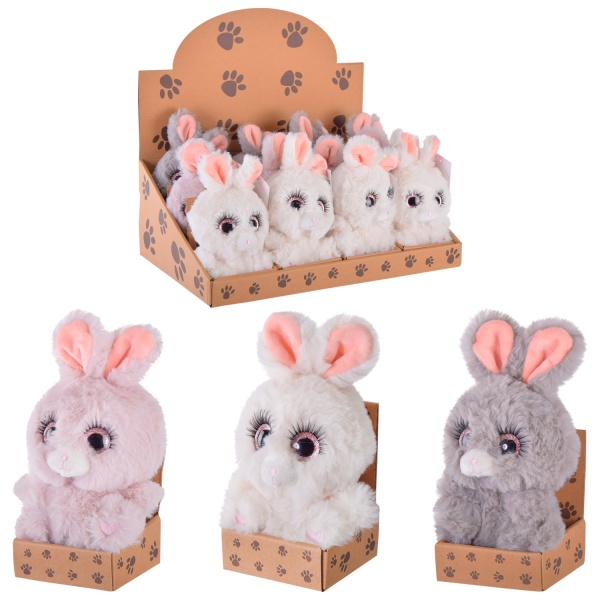 Мягкая игрушка Shantou Зайка у коробке в ассортименте C30801