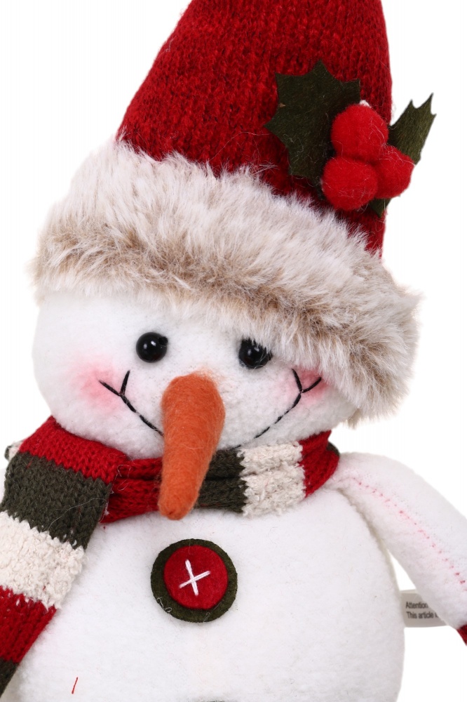 Декорация новогодняя Снеговик весельчак 14х20 см в ассортименте LF2228079AB