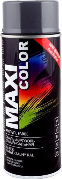 Эмаль Maxi Color аэрозольная универсальная декоративная RAL 7016 антрацитово-серый глянец 400 мл