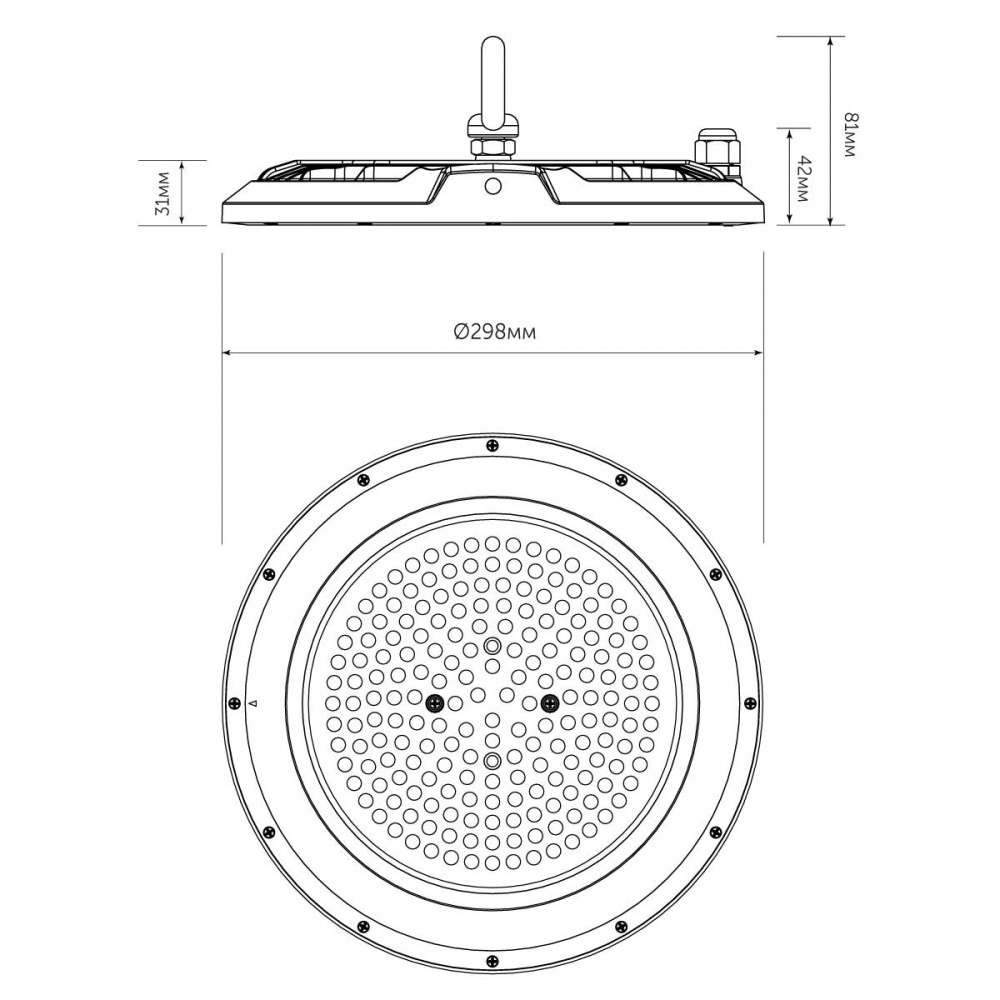 Світильник консольний LED CONCEPT TONREE UF 150 Вт чорний