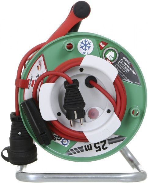 Подовжувач на котушці Brennenstuhl AT-N05V3V3-F3G1,5 із заземленням 1 гн. зелений 25 м 1183520 