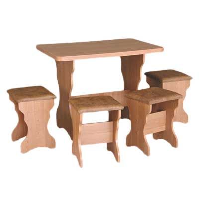 Гарнитур обеденный София ольха+рыжий