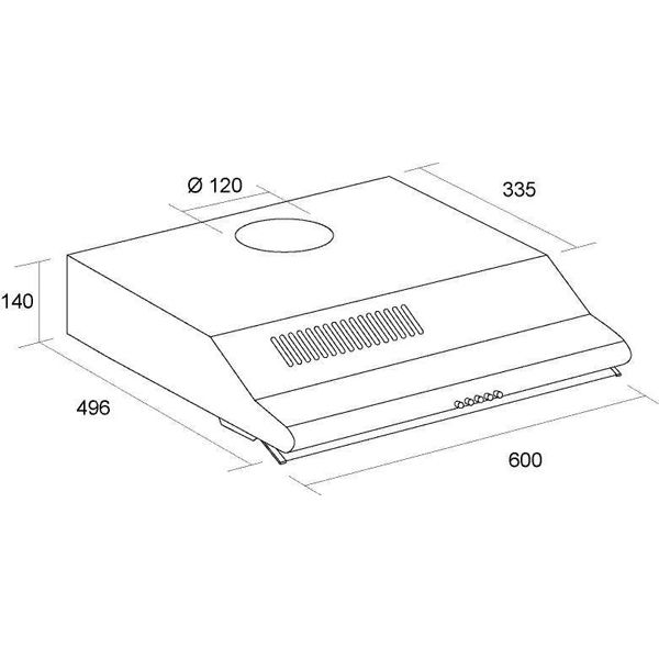 Витяжка Pyramida WH inox 60 см