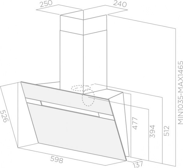 Витяжка Elica STRIPE BL/60/A/LX