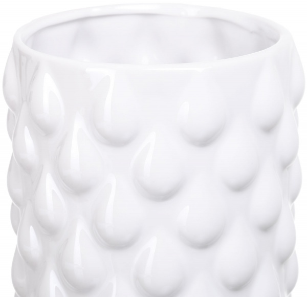 Ваза керамічна біла Fest Drop 15,3x15,3x32,1 см