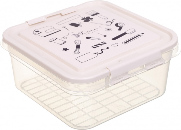 Органайзер для косметики Luna Simple 25х26х11 см бежевий 