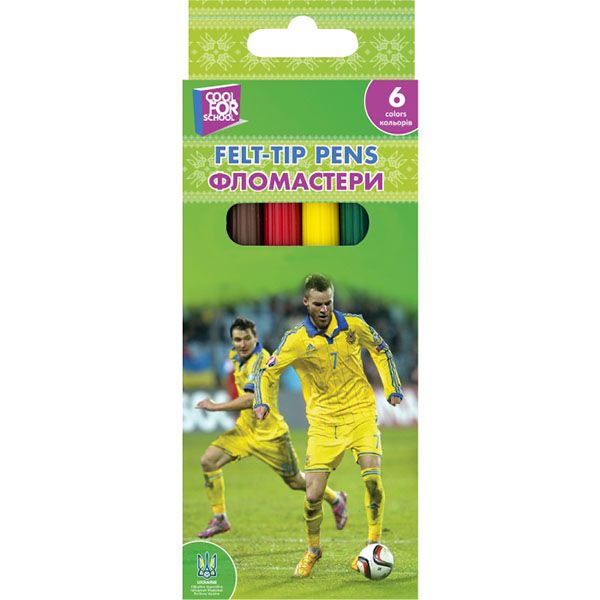 Фломастеры Football FF01132 6 шт Cool For School