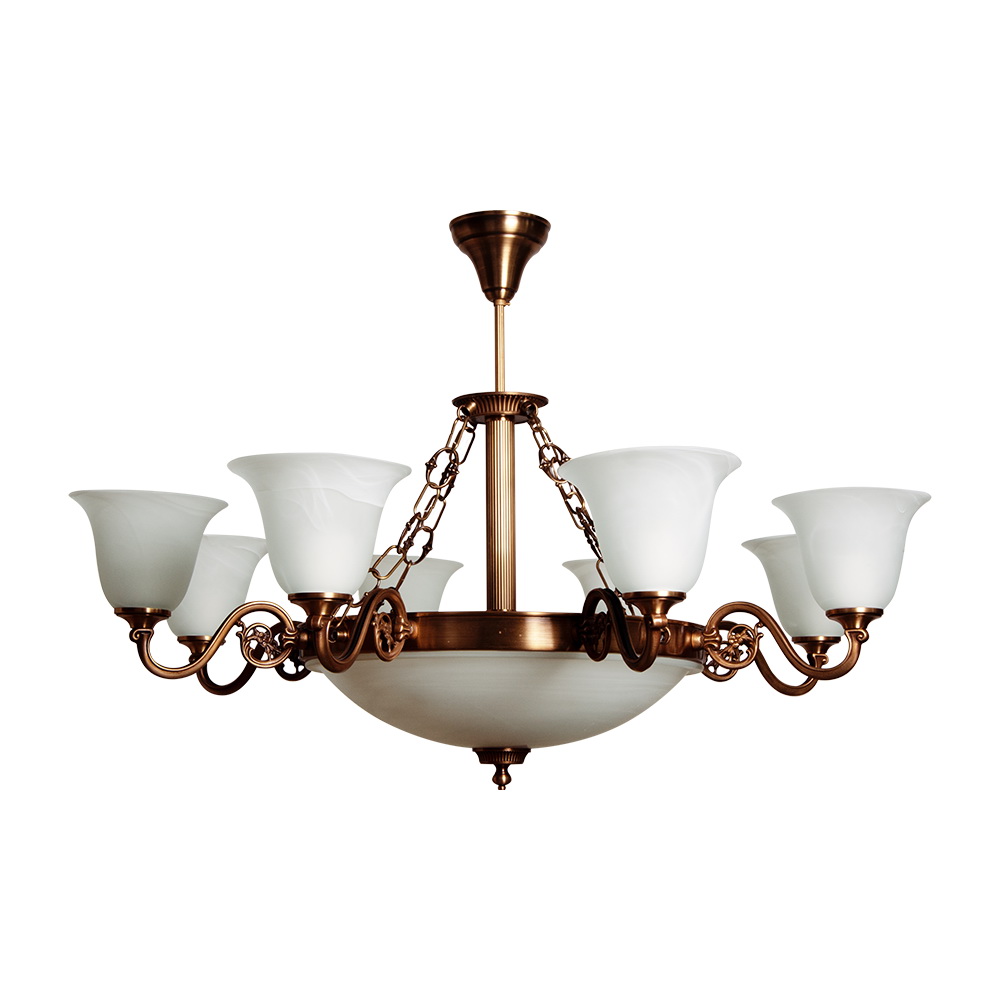 Люстра подвесная Фабрика Світла Эллада 11x60 Вт E27 патина НСБ 01-(8+3)х60-111