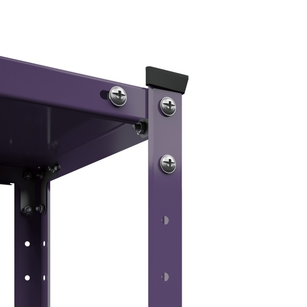 Стеллаж металлический Меткас РЕК сиреневый 1500x750x300 мм металл полка 4 шт. краска 