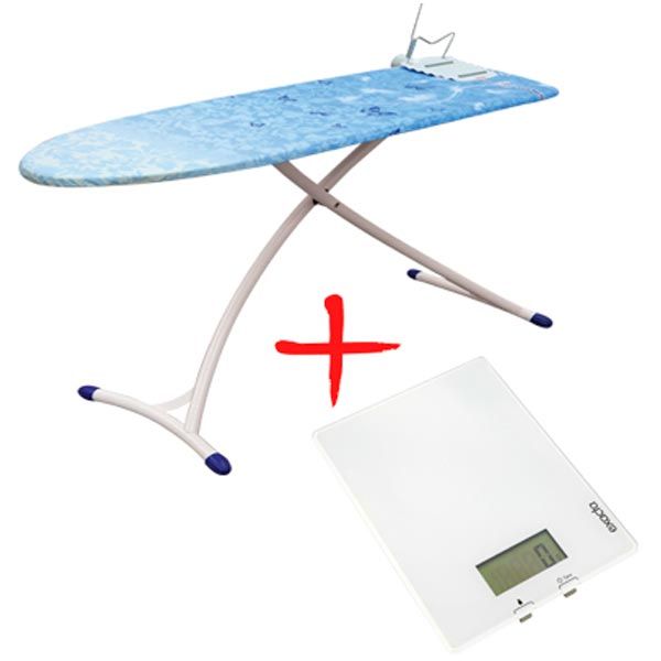 Доска гладильная Leifheit Airboard XL + весы Exacta
