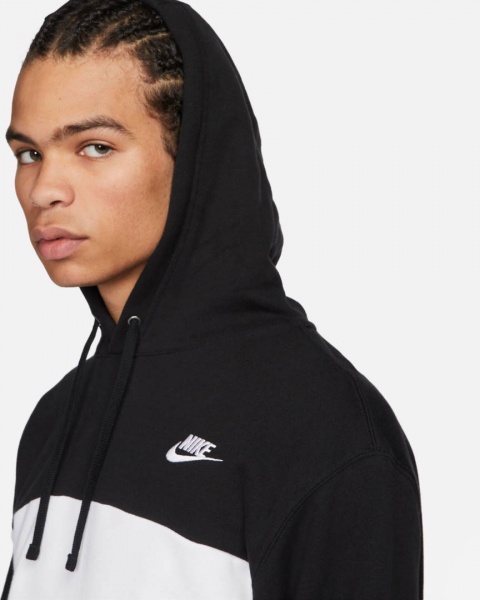 Джемпер Nike M NK CLUB+ FT CB HOODIE FB7415-010 р.S чорний