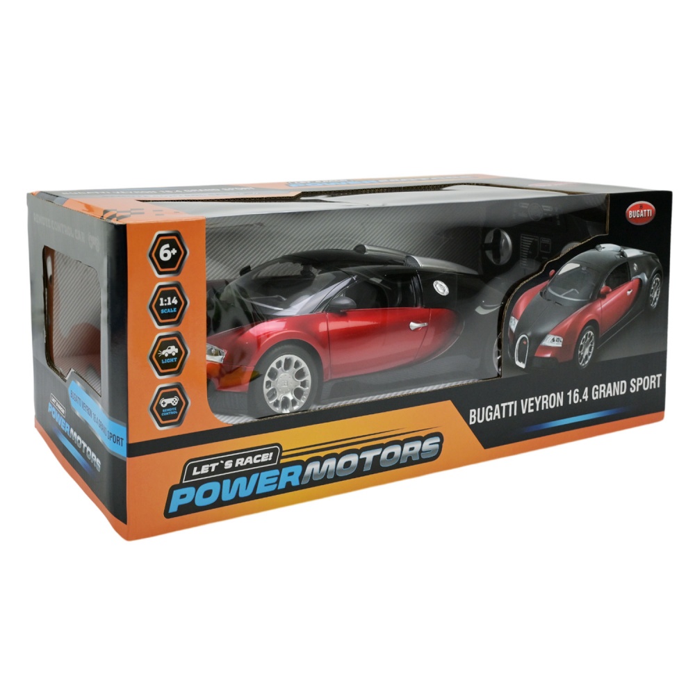 Автомобиль на радиоуправлении Shantou Powermotors Bugatti Veyron 16.4 Grand Sport 1:14 PM1402