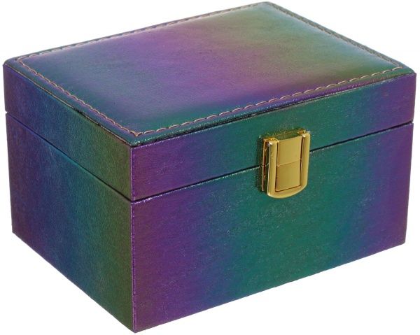 Скриня для прикрас Хамелеон 16х12х9 см темний