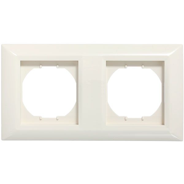 Рамка двухместная UP! (Underprice) Vesta горизонтальная кремовый