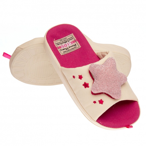 Тапочки детские для девочки Home Story р.35 желтый 210750-6 