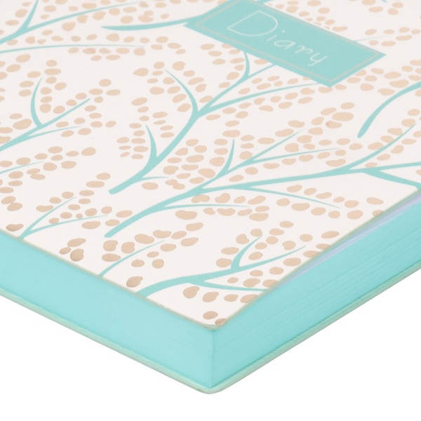 Дневник недатированный бирюзовый YES Sonata A5 2022