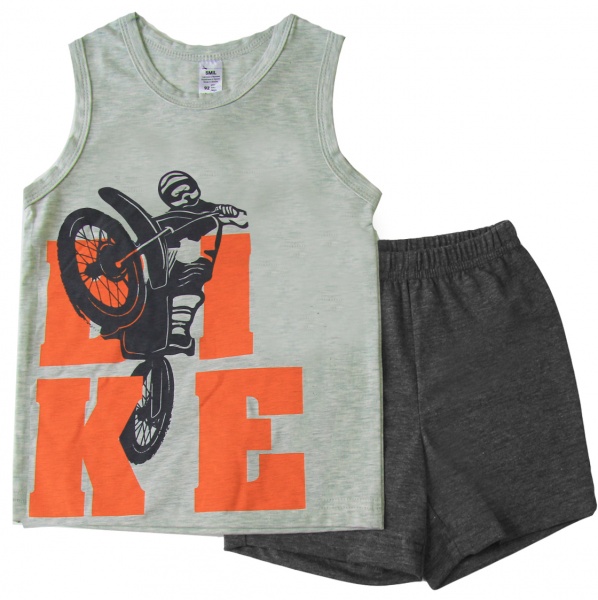 Піжама для хлопчиків Smil р.152 сіро-зелений 104718 