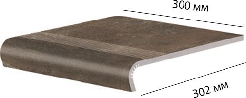 Клинкерная плитка DALLO ROSSO STOPNICA V-SHAPE 30х32 Cerrad